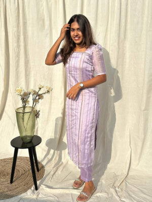 Premium organza kurti set