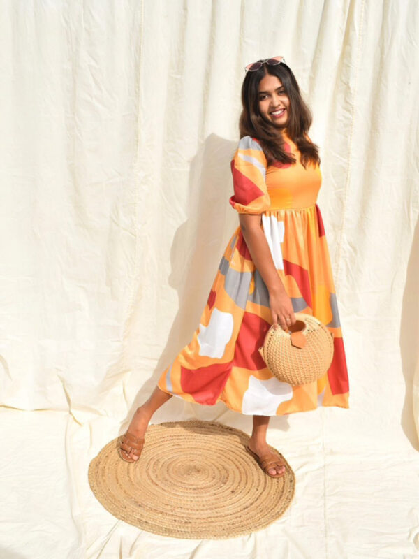 Sunshine abstract printed dress - Image 3