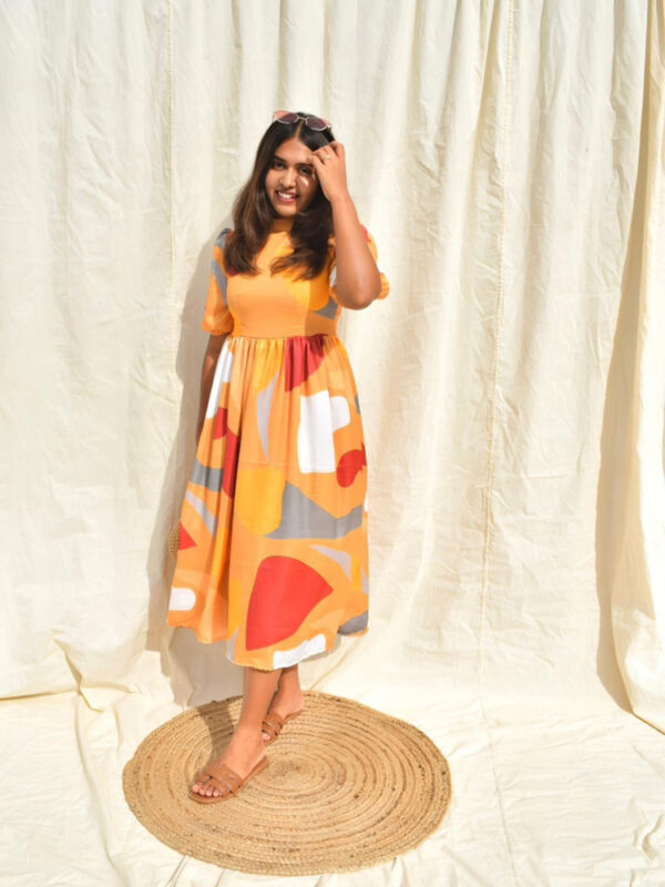 Sunshine abstract printed dress - Image 2