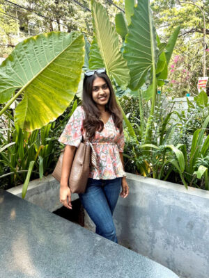 Tropical printed tops