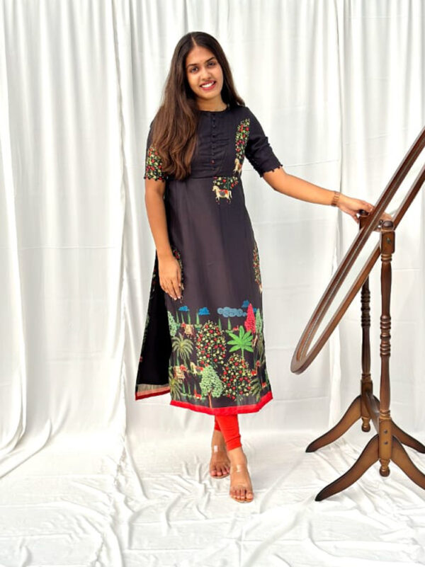 Madhubani printed kurti - Image 2