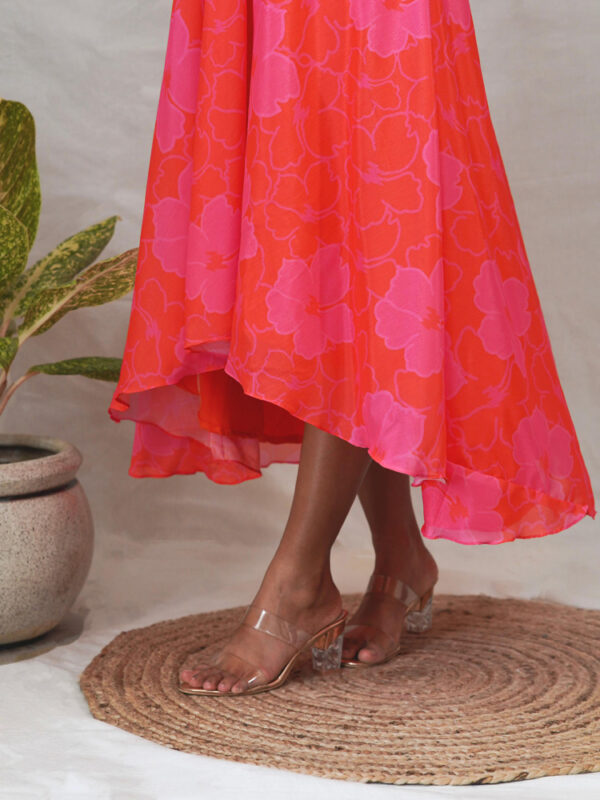 High low printed dress - Image 5