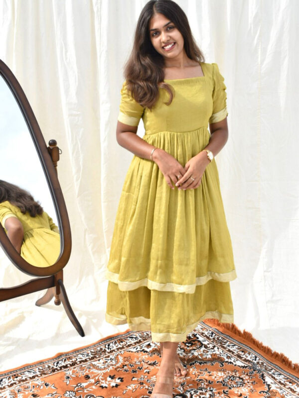 Traditional double layered dress - Image 2