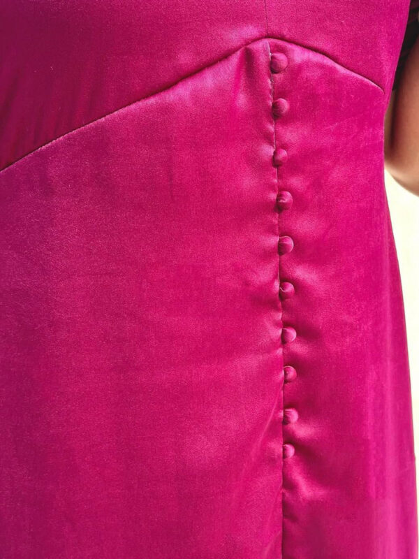 Velvet slit dress - Image 4