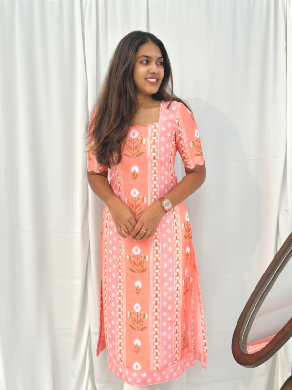 Peach Petal Kurti - Image 2