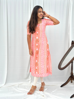 Peach Petal Kurti