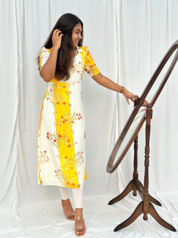 Sunkissed Floral Kurti - Image 3